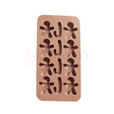 Gingerbread Man Silicone Chocolate Mould | Non-Stick Baking & Candy Making Tray | 1 Piece