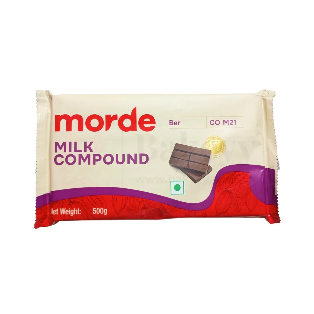 Morde Milk Compound Chocolate Bar 500g — available at Bakeyy.com
