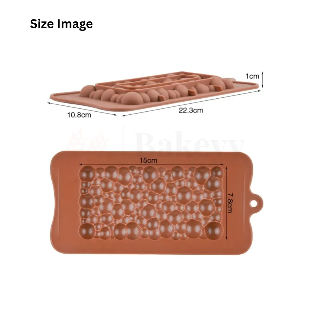 Bubbly Silicone Chocolate Mould | Non-Stick Baking & Candy Making Tray | 1 Piece