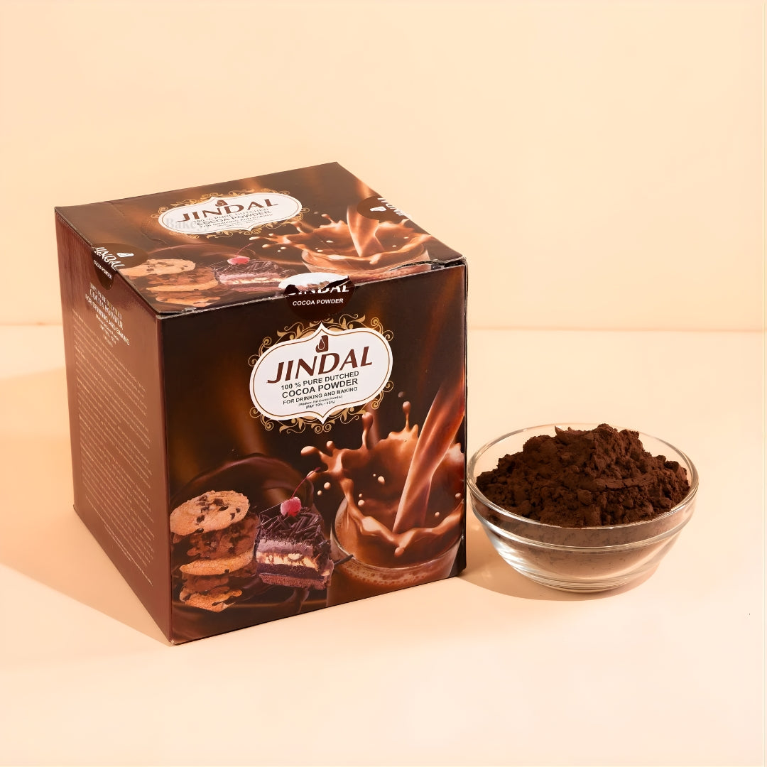 100 % Pure Dutched COCOA POWDER By JINDAL | Drinking and Baking Purpose | 950 Net Weight