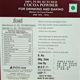 100 % Pure Dutched COCOA POWDER By JINDAL | Drinking and Baking Purpose | 950 Net Weight