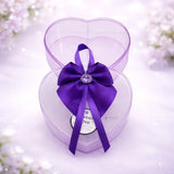 Heart Shaped Decorative Acrylic Box | Empty Gift Box | Chocolate Box | Sweet Box | Jewellery Box | Plastic Box | Pack of 12