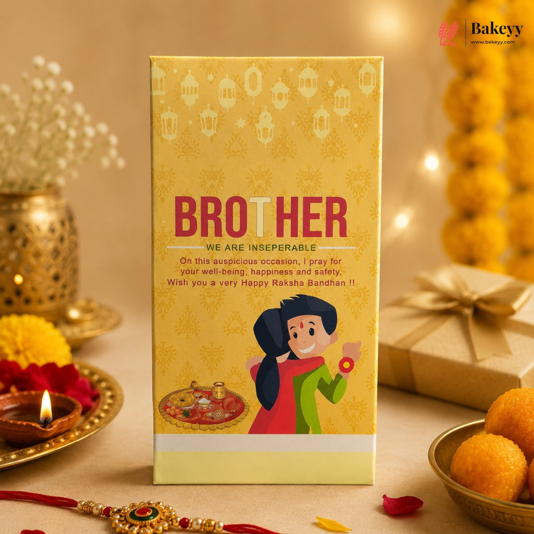 Raksha Bandhan Printed Bar Chocolate Box | Pack of 5