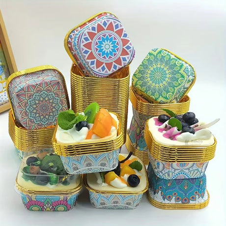 Mandala Themed Bake N Serve Mould | Decorative Pattern Collection | Pack of 50