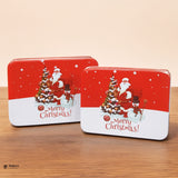 Rectangle Christmas Gift Storage Box | Christmas Cookie & Chocolate Tin Box | Pack of 6