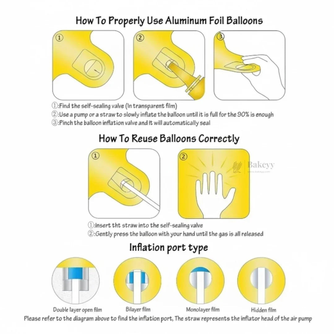 Red Heart & Star Balloon Set | Party Decoration Combo | 14 pc Set | 1 Piece