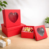 Red Heart Window Gift Box