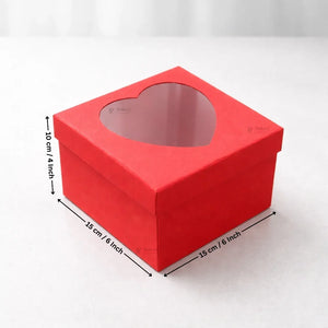 Red Heart Window Gift Box