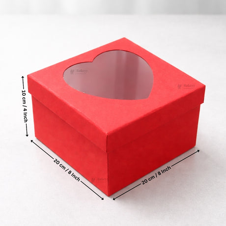 Red Heart Window Gift Box