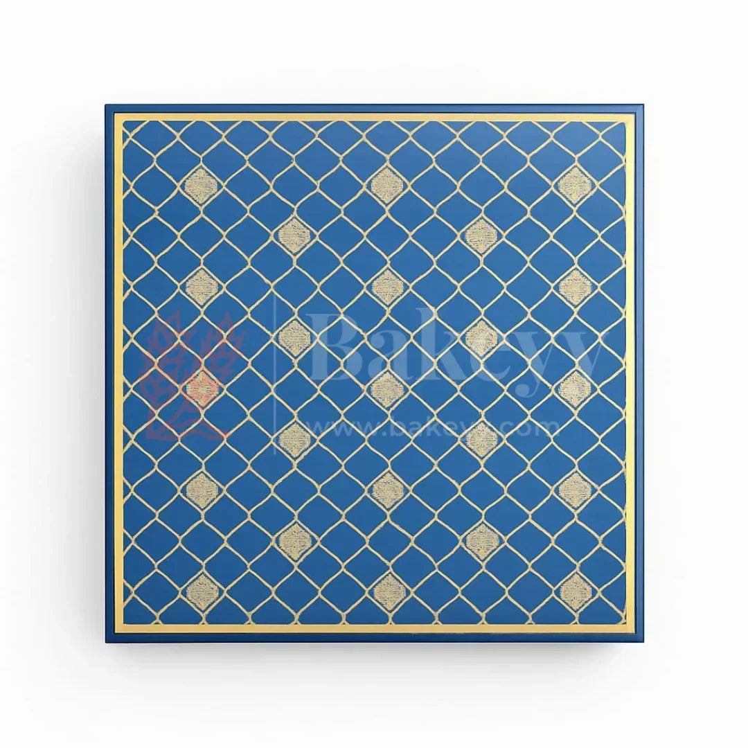 Rigid_Chocolate_Box_Elegant_4-Compartment_Festive_Hamper_Box_Diwali_Sweet_box_Dry_Fruit_Box_Blue_-3 - Bakeyy.com