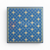 8x8x1.5 Inch | Rigid Chocolate Box | Elegant 4-Compartment Festive Hamper Box | Diwali Sweet box | Dry Fruit Box | Blue | 1 Piece