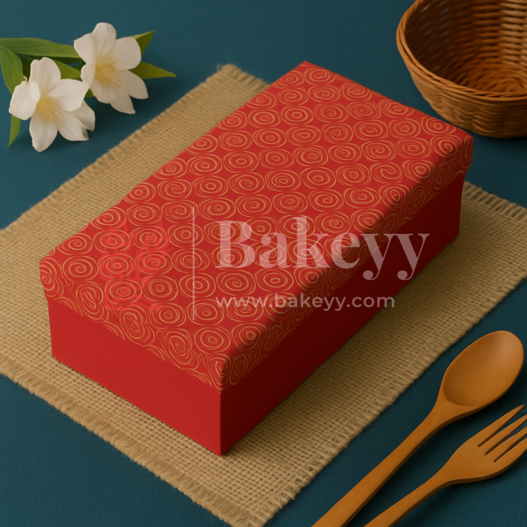 13x6x4 Inch| Rigid Rectangle Shaped Gift Box | Hamper Box | Red | 1 Piece