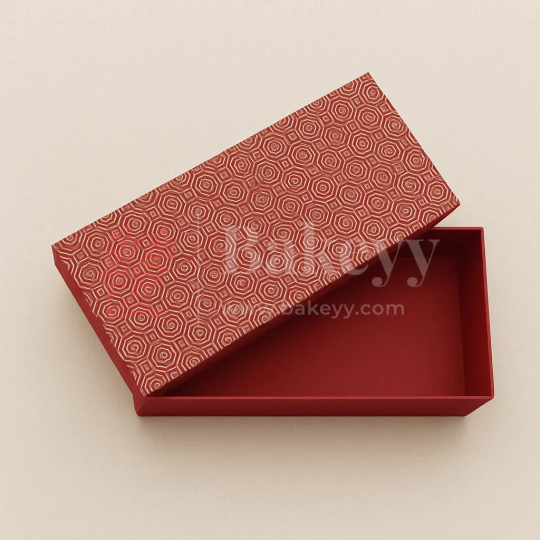 13x6x4 Inch| Rigid Rectangle Shaped Gift Box | Hamper Box | Red | 1 Piece