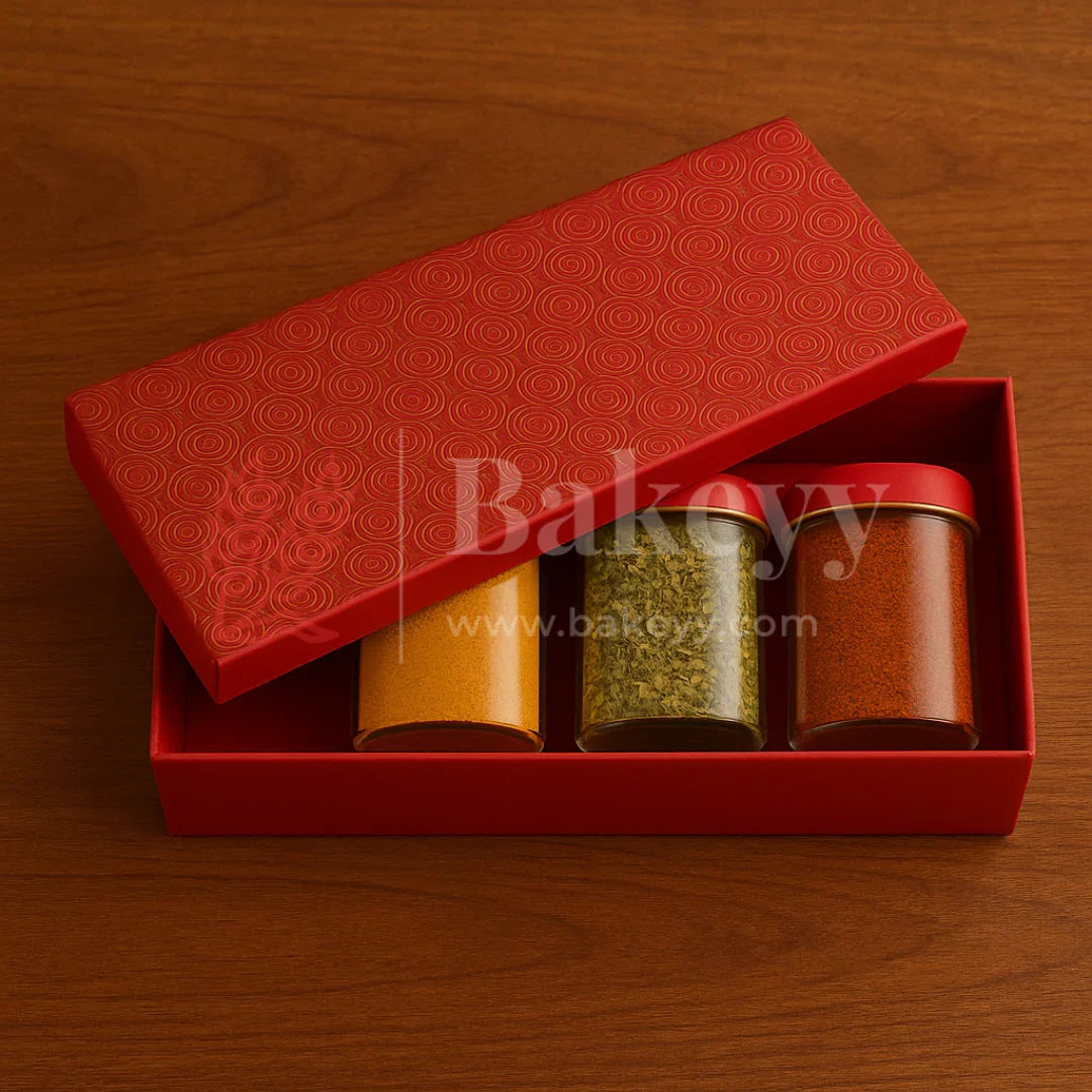 13x6x4 Inch| Rigid Rectangle Shaped Gift Box | Hamper Box | Red | 1 Piece