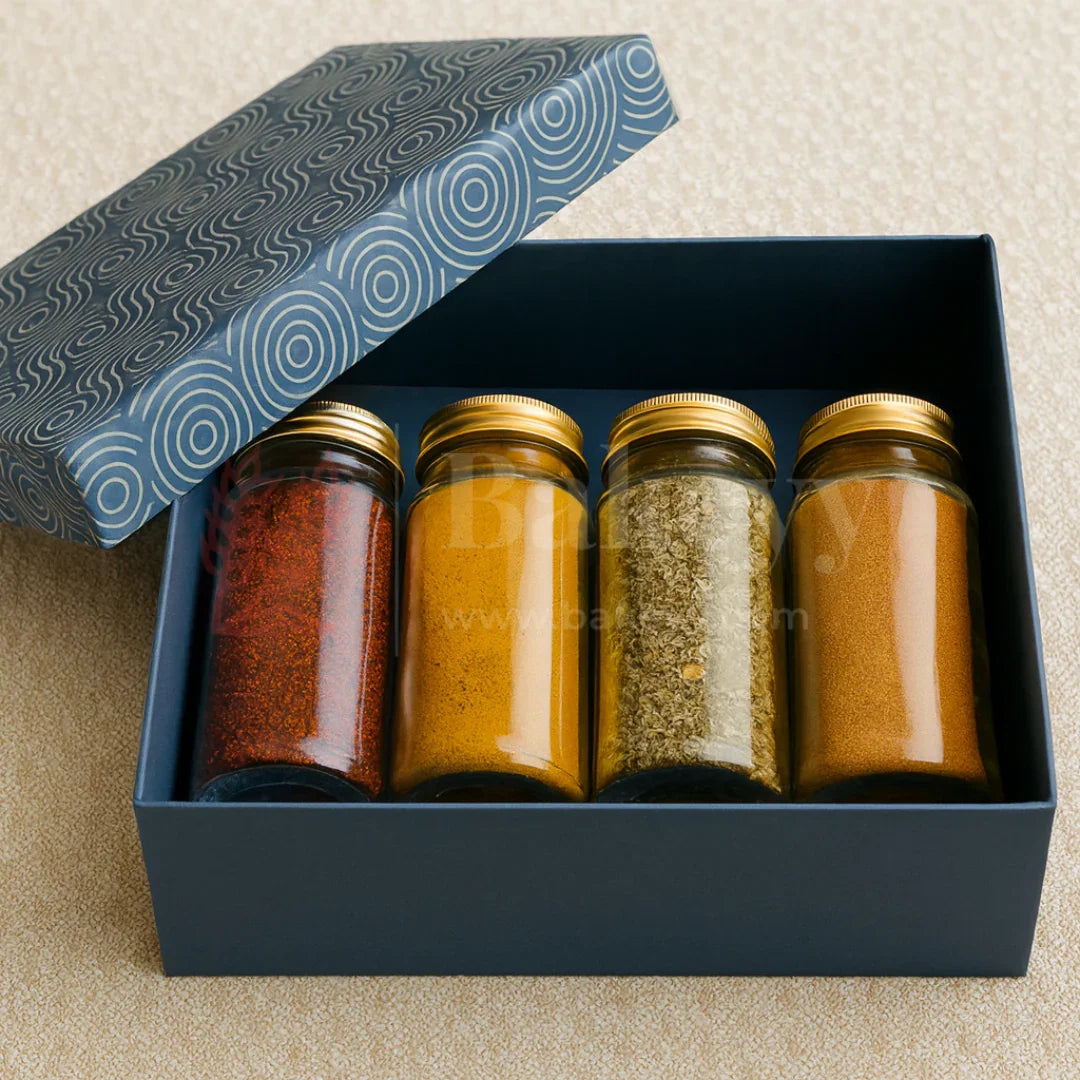 10x10x4 Inch | Rigid Square Shaped Gift Box | Hamper Box | Royal blue | 1 Piece