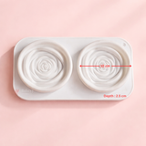 Silicone Rose Shape Silicone Mould | 2 Cavities | 1 Piece