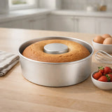 Round Aluminium Donut Shape Cake Pan | Tube Mould for Sponge, Pound & Ring Cakes | 4 Sizes Available | Pack of 1