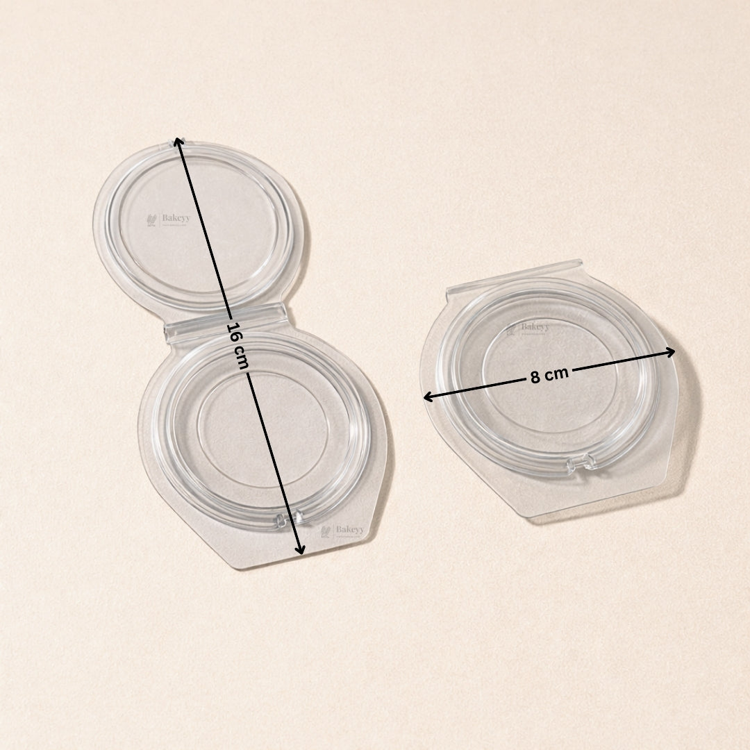 Round Chocolate Protective Cover | Transparent Plastic Lid for Disc Chocolates | Clear Food-Grade Chocolate Cover | Pack of 100