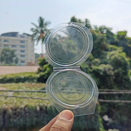 Round Chocolate Protective Cover | Transparent Plastic Lid for Disc Chocolates | Clear Food-Grade Chocolate Cover | Pack of 100