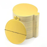 Round Pastry Base Board | Gold Finish Dessert Display Base | Pack of 50