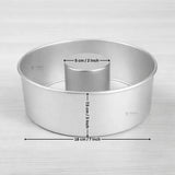 Round Aluminium Donut Shape Cake Mould | Detachable Tube Mould for Sponge, Pound & Ring Cakes | 4 Sizes Available | Pack of 1