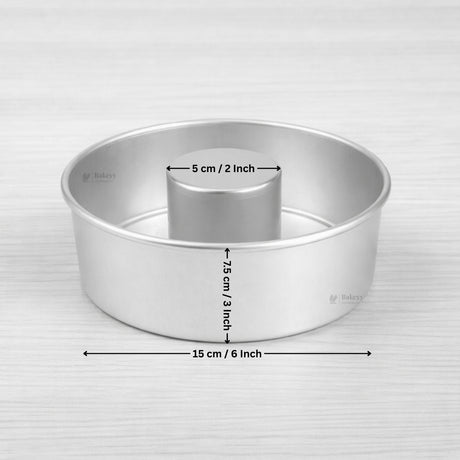 Detachable Round Aluminium Donut Shape Cake Mould | Tube Mould for Sponge, Pound & Ring Cakes | 4 Sizes Available | Pack of 1