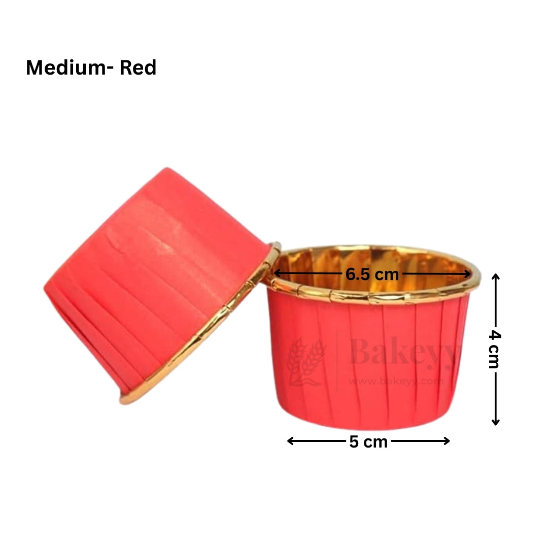 Round Bake n Serve with Gold Lining | Pack of 50