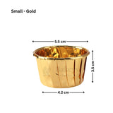 Round Bake n Serve with Gold Lining | Pack of 50