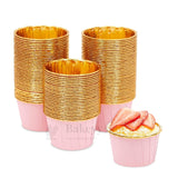 Round Bake n Serve with Gold Lining | Pack of 50
