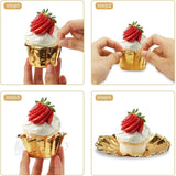 Round Bake n Serve with Gold Lining | Pack of 50