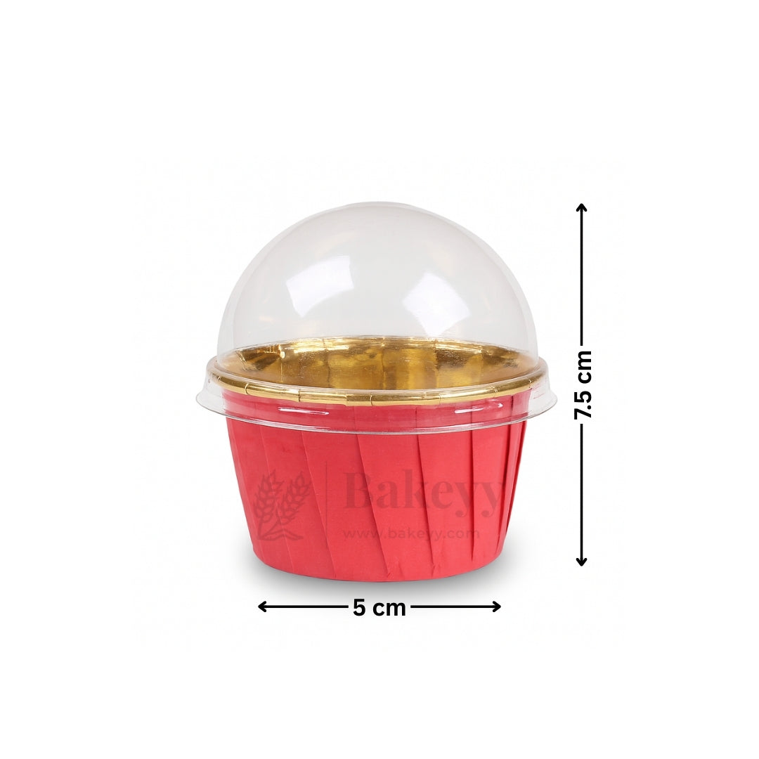 Round Bake n Serve with Gold Lining | Pack of 50
