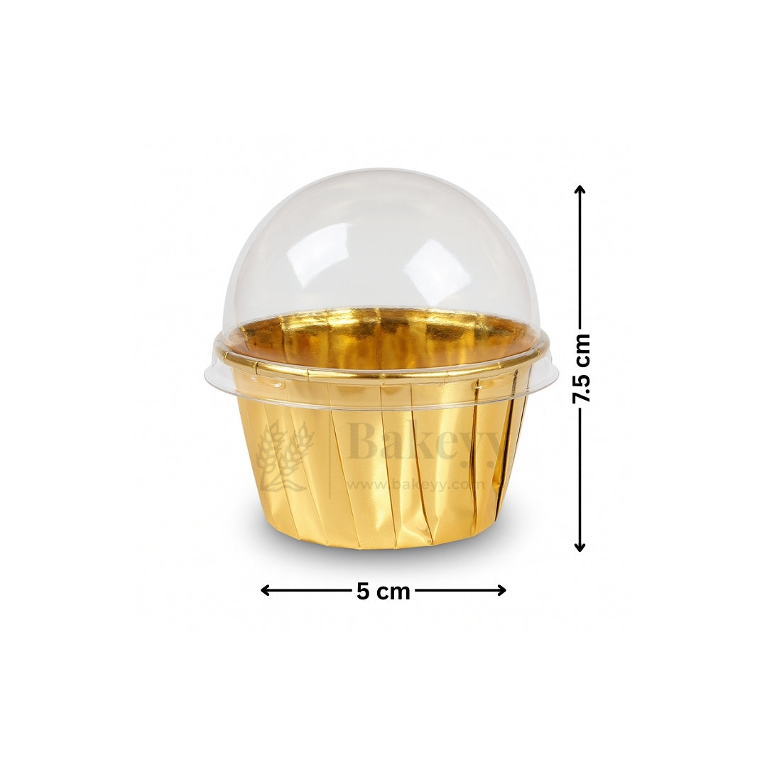 Round Bake n Serve with Gold Lining | Pack of 50