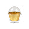Round Bake n Serve with Gold Lining | Pack of 50