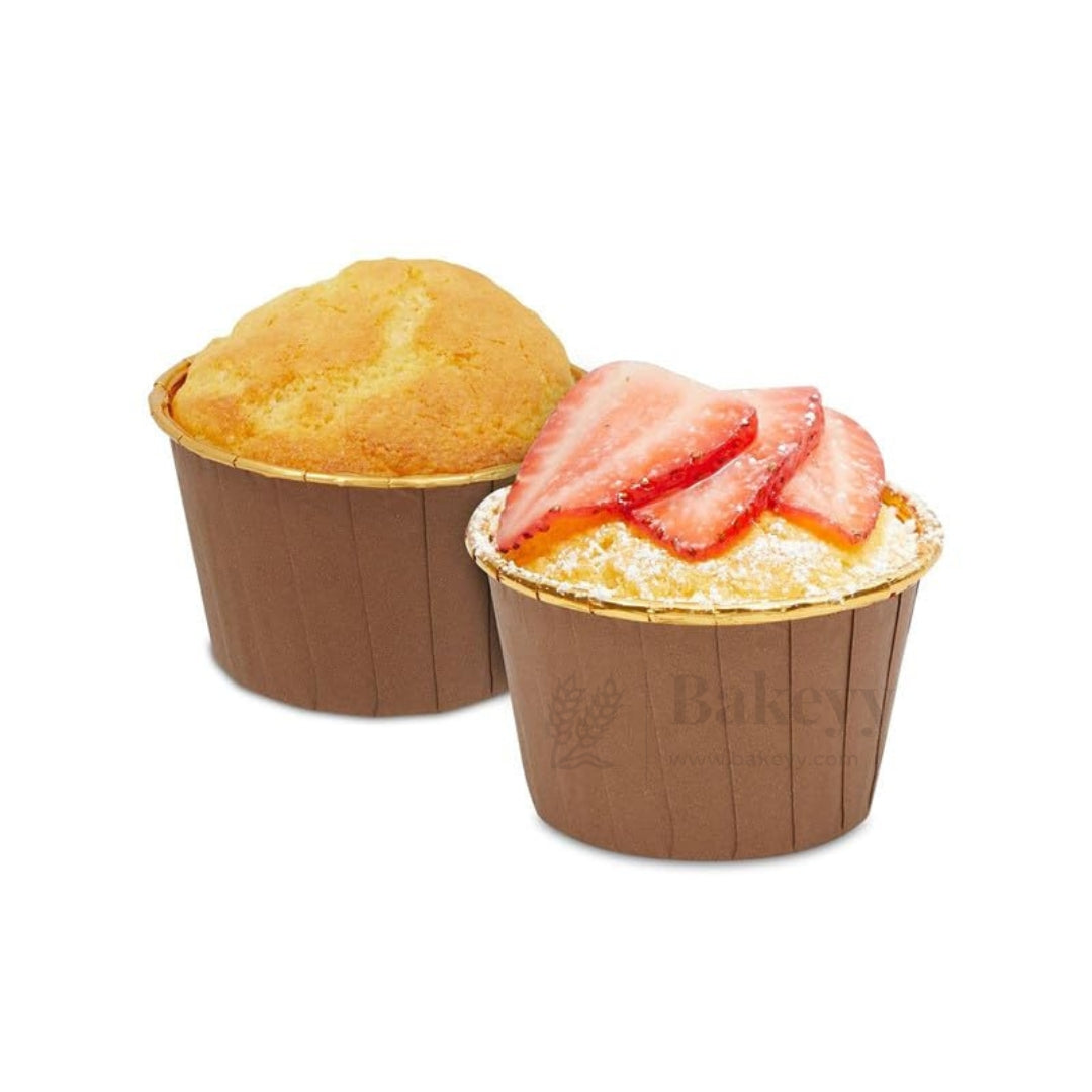 Round Bake n Serve with Gold Lining | Pack of 50