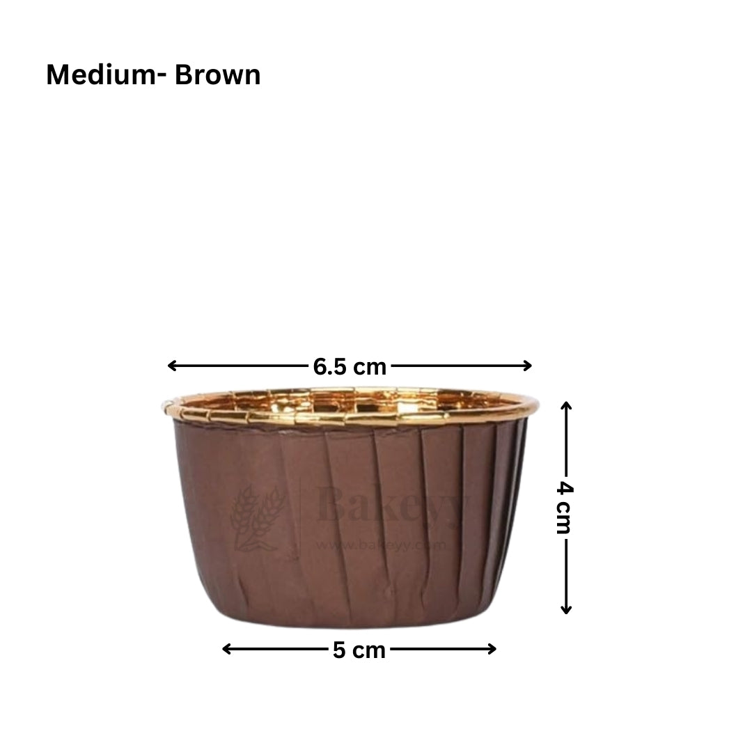 Round Bake n Serve with Gold Lining | Pack of 50