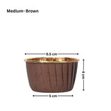 Round Bake n Serve with Gold Lining | Pack of 50