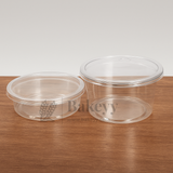 Clear Stackable Round PET Box | Pack of 25