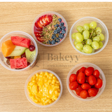 Clear Stackable Round PET Box | Pack of 25