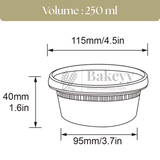 Clear Stackable Round PET Box | Pack of 25