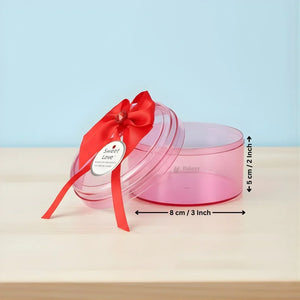 Round_Red_Empty_Decorative_Acrylic_Box_5 - Bakeyy.com
