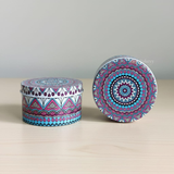 Round Mandala Design Empty Tin Boxes | Mandala Print | Tin Box | Pack of 6