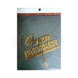 4" inch Happy Anniversary Cake Topper D11
