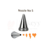 Small Nozzle No.5 – Stainless Steel Piping Tip for Cake Decoration