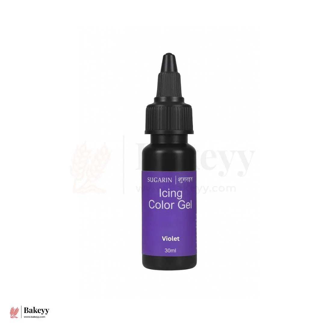 Sugarin Violet Icing Color Gel – 30ml | Vibrant Food Gel Color for Cakes, Fondant & More - Bakeyy.com - India - Sugarin Violet Icing Color Gel – 30ml | Vibrant Food Gel Color for Cakes, Fondant & More - Default Title