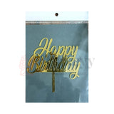 4" inch Happy Birthday Cake Topper - D24