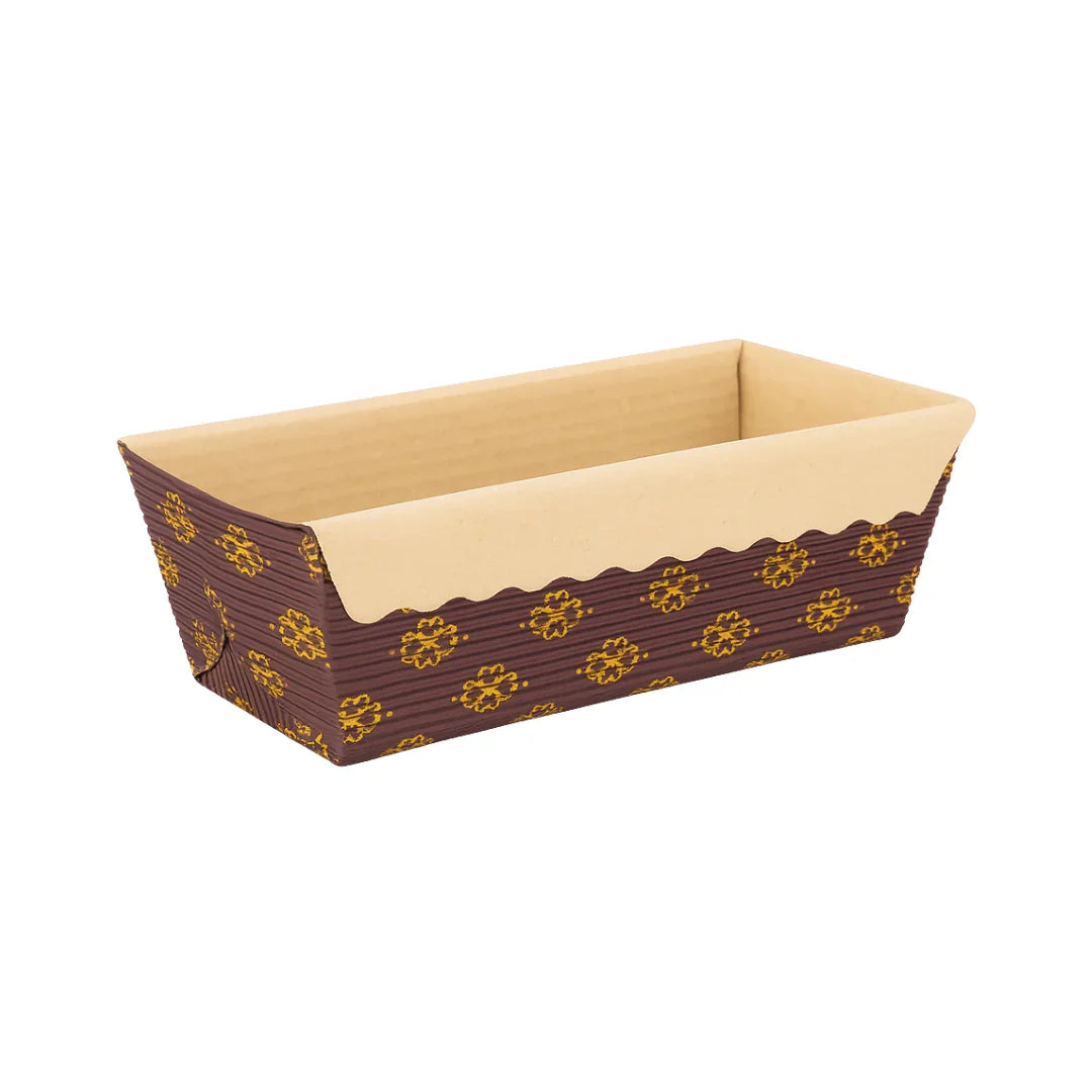 250g Eco-Friendly Rectangle Bake & Serve Tray – Paper-Based | Festive Design Pack of 50