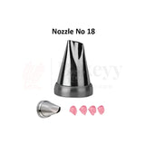 Small Nozzle No.18 – Stainless Steel Piping Tip for Cake Decoration