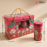 Royal Garden Heritage Theme Gift Box with Tin Containers | Pack of 5
