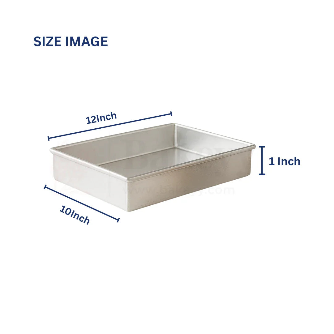 12x10x1" Rectangular Aluminium Cake Mould