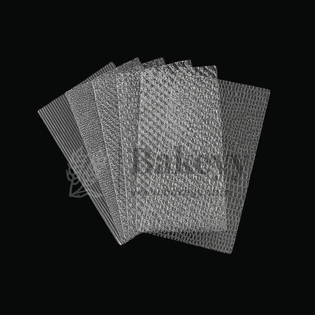 Multi-Design Chocolate Texture Sheets – 10x7” – Set of 6